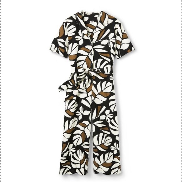 Tabitha Brown for Target Neutral Botanical Jumpsuit in Medium - Picture 1 of 9